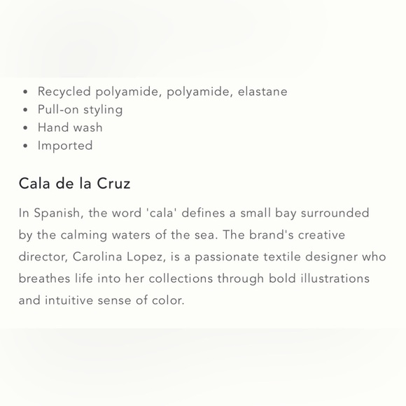 NWT Cala de la Cruz Violeta One-Piece Swimsuit - Picture 4 of 6